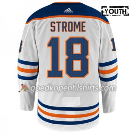 Edmonton Oilers RYAN STROME 18 Adidas Wit Authentic Shirt - Kinderen